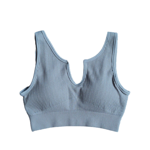 Seamless Subjugated Vneck Sport Bra - BODY SIGNATURE