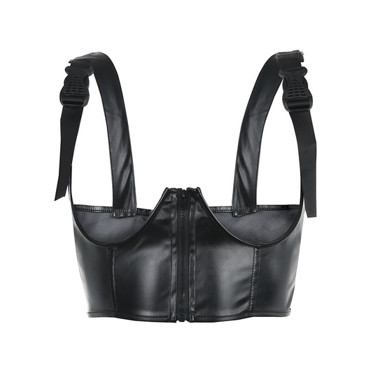 Black Suspender Harness Buckle Belt - BODY SIGNATURE