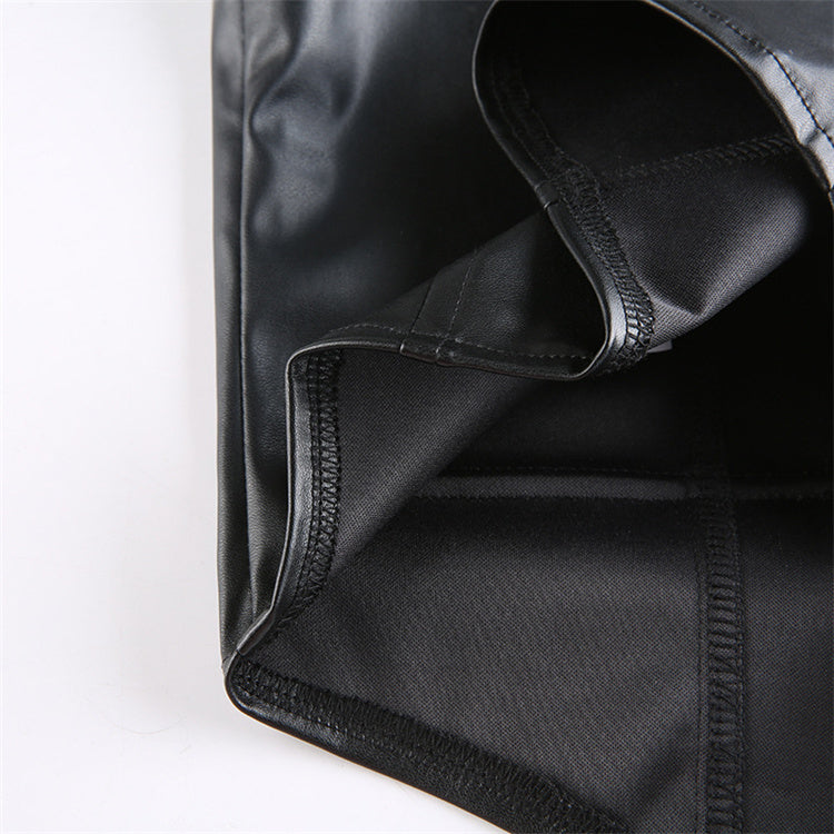 Black Cavalry Cropped Vest - BODY SIGNATURE