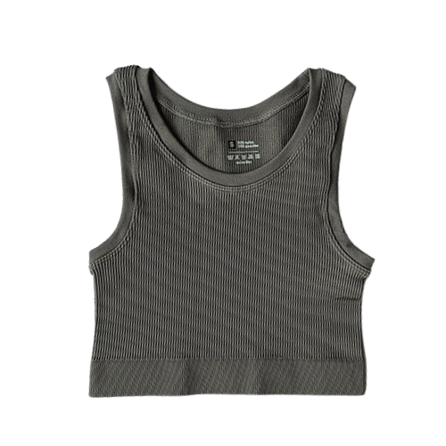 Fitted Force Cropped Tank - BODY SIGNATURE