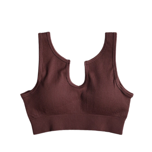 Seamless Subjugated Vneck Sport Bra - BODY SIGNATURE