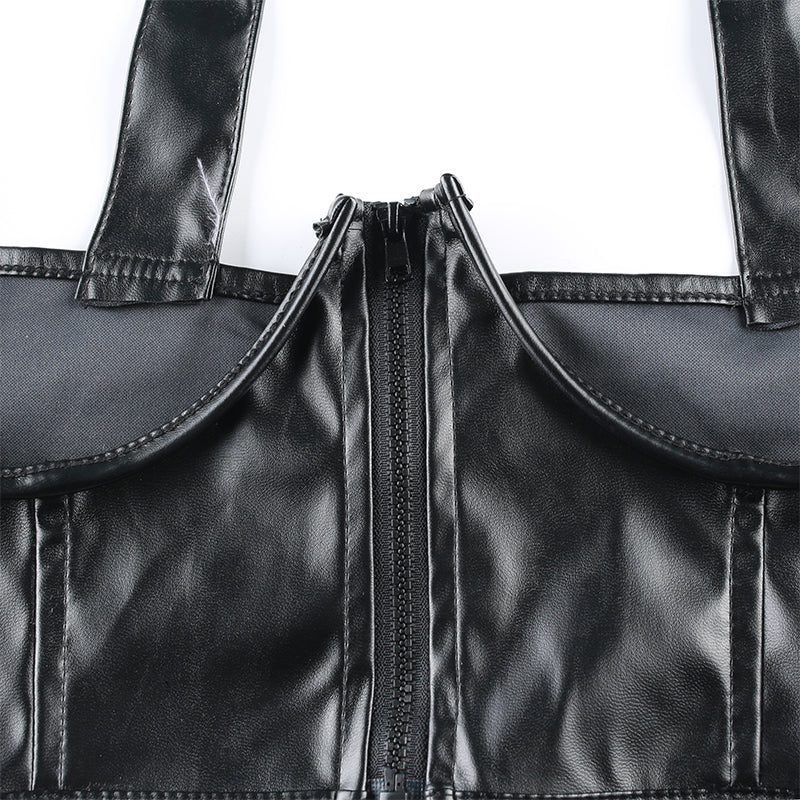 Black Suspender Harness Buckle Belt - BODY SIGNATURE